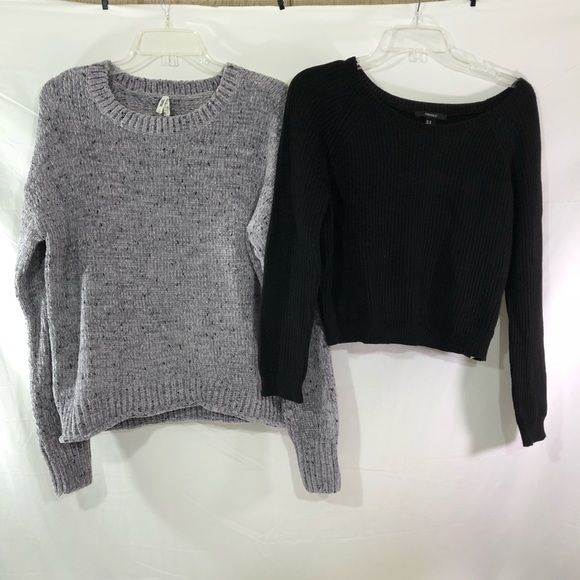 Forever 21 Sweaters - Forever 21 Black and Mudd Gray Sweaters